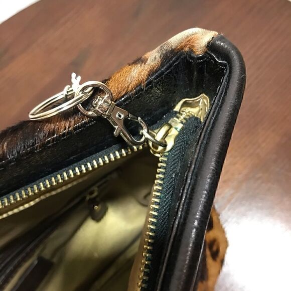 ANTONIO MELANI pony hair and leather clutch - Picture 7 of 9